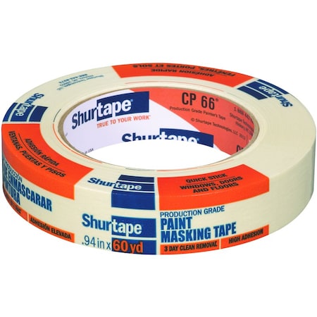 Caremail Shurtape 0.94 in. W X 60 yd L Tan High Strength Painter's Tape 1 pk 199898